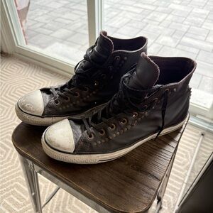 Converse Chuck Taylor Leather Studded High-Top Sneakers